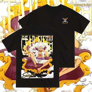 แฟชั่นคลาสสิก เสื้อยืดผ้าฝ้ายพรีเมี่ยมSunnygo เสื้อยืด วันพีช Monokey D LUFFY GEAR 5 ของแท้ | เสื้อยืด พิมพ์ลายการ์