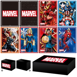 Bushiroad Sleeve &amp; Deck Holder &amp; Storage MARVEL Iron Man, Captain America, Thor, Captain Marvel, Dr. Strange, Spider Man