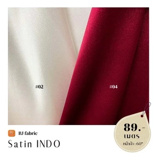 ผ้าซาตินอินโด (Satin INDO) หน้า 58" เนื้อผ้าเงา เป็นประกาย ทำชุดออกงาน ชุดราตรี