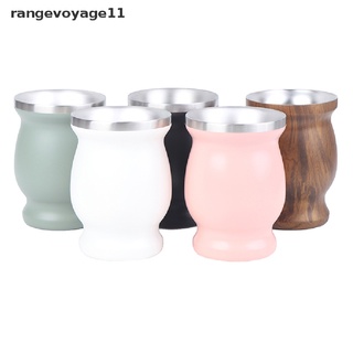 [rangevoyage11] Yerba Mate Cup แก้วน้ําสเตนเลส 304 8 ออนซ์ พร้อม Bombillas