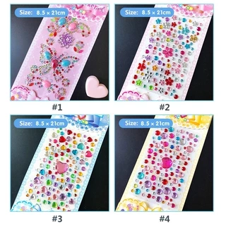 สติกเกอร์อะคริลิค รูปเพชร ขนาดเล็ก สำหรับติดตกแต่ง DIY