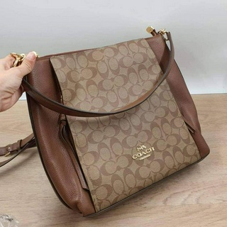 ของแท้ 100%  Coach ไซร์ 12 3/4นิ้ว (sig marlon coach bag)