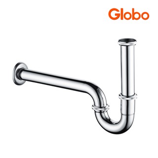 Globo ท่อน้ำทิ้งแบบ P-Trap ยาวพิเศษแนวนอน 35ซม. (สแตนเลส 201) รุ่น GA-01-123-50(S)