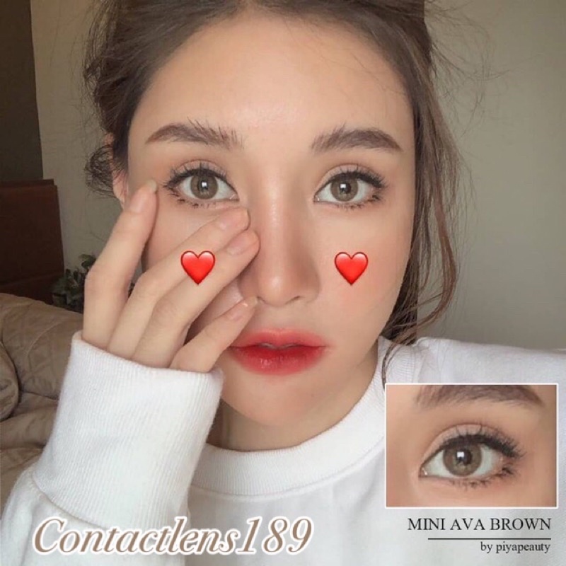 💕kittykawaii คอนแทคเลนส์สายฝ. Mini Ava brown