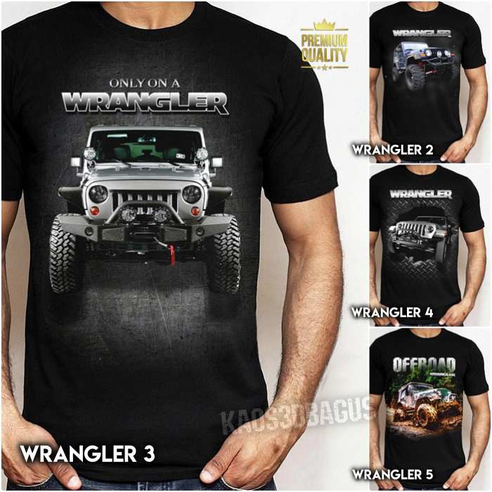 เสื้อยืด WRANGLER JEEP | เสื้อยืด Jeep Mania Indonesia OFFROAD | เสื้อยืดรถ JEEP เท่ๆ PREMIUM Distro