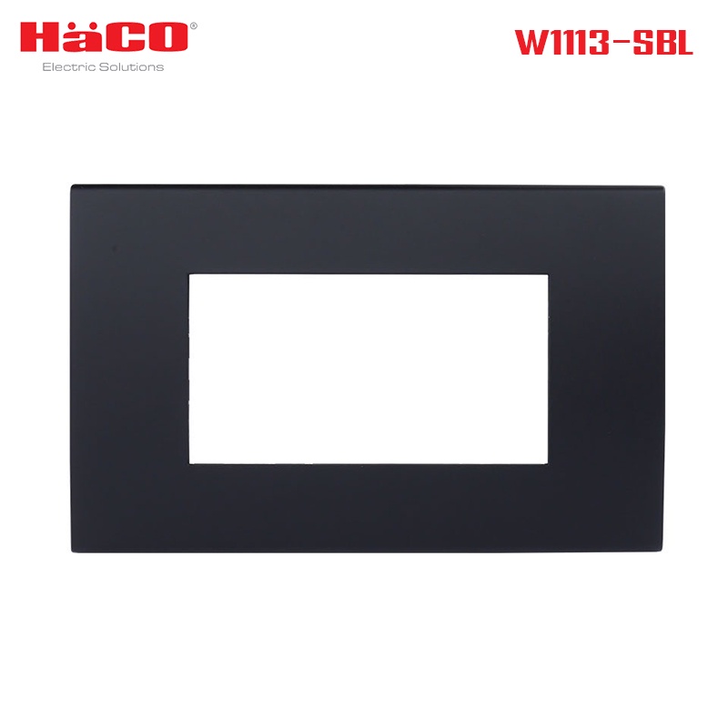 HACO แผงหน้ากาก 3 ช่อง (Matt Dark) รุ่น W1113-SBL.