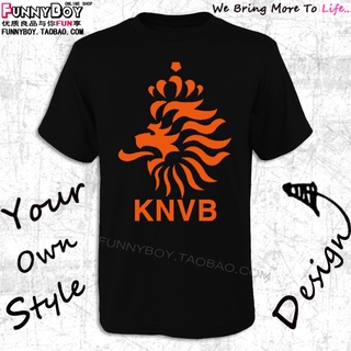 เสื้อผ้าผชสินค้าใหม่ เสื้อยืดแขนสั้น พิมพ์ลาย World Cup Dutch National สไตล์ยุโรป สําหรับผู้ชายS-5XL