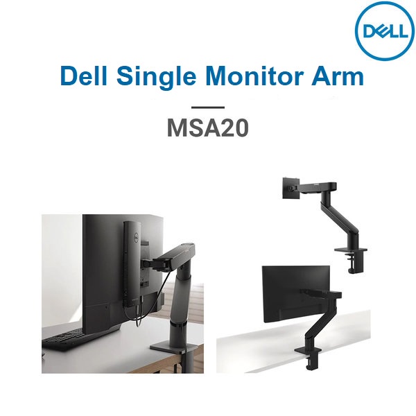 Dell Single Monitor Arm MSA20 Desk mount for LCD display (adjustable