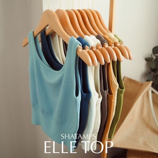 Shatamps - Elle Top เสื้อกล้าม เสื้อไหมพรม เสื้อแขนกุด เสื้อครอป christmas