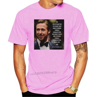 [COD]เสื้อยืด พิมพ์ลายคําคม Ryan Gosling Feminism S TO 5XL สําหรับผู้หญิง