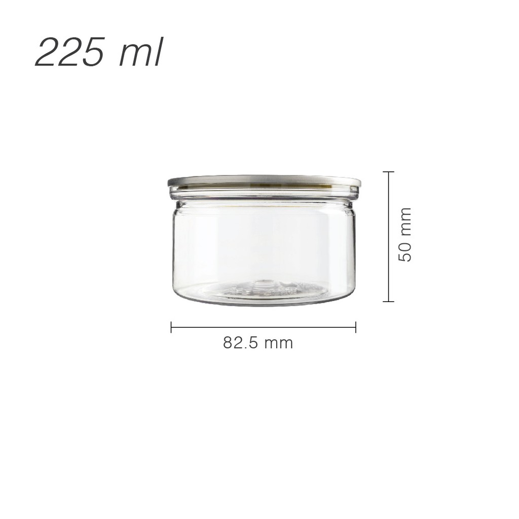 307 Series-GKPE 225 กระป๋องพลาสติก PET Easy Open 225 ml. พร้อมฝาอลูมิเนียมและฝาพลาสติก บรรจุลังละ 168 ชุด