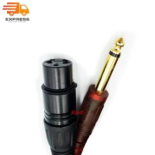 สายไมค์โครโฟน 5/10/15/20 เมตร อย่างดี Microphone Cable 3pin female to 6.35mm 5/10/15/20 Meter