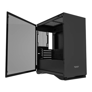Aigo DLM22 Black / White / Pink / Neo Mint MATX Hinged Tempered Glass- (Addon 3pcs darkFlash C6 RGB fans)