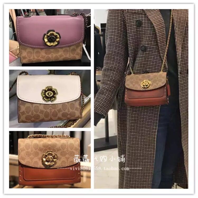 แท้%พร้อมส่ง (จัดส่งที่รวดเร็วจัดส่งฟรี)COACH # F30592 # กระเป๋า กระเป๋าสะพาย กระเป๋าแฟชั่นสตรี