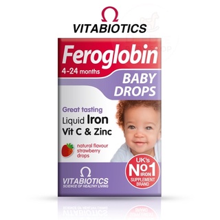 ✈️PRE-ORDER✈️ วิตามินเสริมธาตุเหล็กสำหรับทารกและเด็กเล็ก Vitabiotics Feroglobin Baby Drops