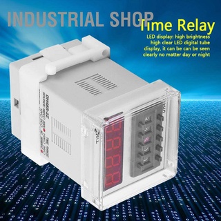 Industrial Shop รีเลย์ตั้งเวลาดิจิทัล Dh48S-2Z 220V 8 Pin สําหรับตั้งเวลาหน่วงเวลา