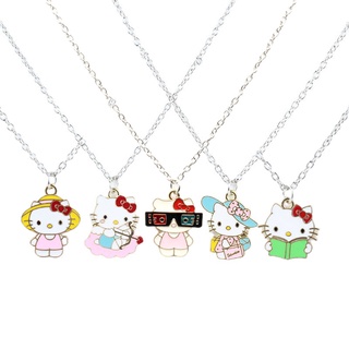 ญี่ปุ่นและเกาหลีใต้ น่ารัก KT แมว สร้อยคอการ์ตูน กระดูกไหปลาร้า โซ่ Hello Kitty สร้อยคอโซ่ ของขวัญแฟนสาว