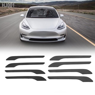 Hj001 สติกเกอร์ Abs ป้องกันมือจับประตู แบบเปลี่ยน สําหรับ Tesla Model 3 2017‐2020 4 ชิ้น