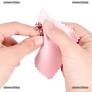 [adawnshbhyu] ผ้าทําความสะอาดเครื่องประดับ สีเงิน 50 ชิ้น