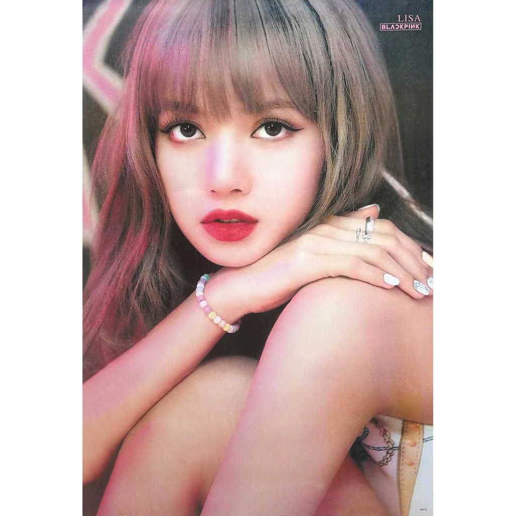 โปสเตอร์ อาบมัน รูปถ่าย นักร้อง เกาหลี Lisa - BlackPink 블랙핑크 POSTER 14.4"x21" Girl Group K-pop ลลิษา มโนบาล V9