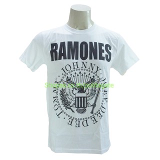 เสื้อวง Ramones เสื้อไซส์ยุโรป ราโมนส์ PTA8088 เสื้อยืดแฟชั่นวงดนตรี