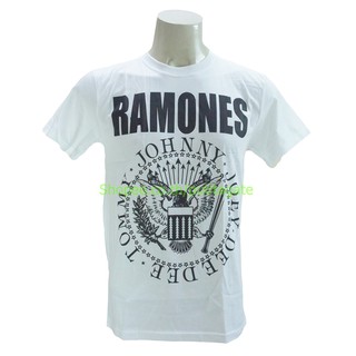 เสื้อวง Ramones เสื้อไซส์ยุโรป ราโมนส์ PTA8088 เสื้อยืดแฟชั่นวงดนตรี