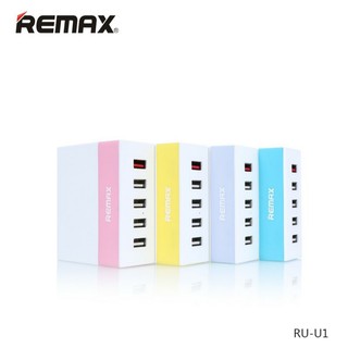 Remax RU-U1​ หัวชาร์จไฟบ้าน USB Changer 5 Port สายยาว 1.2M ​ ของแท้100%