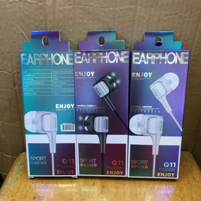 หูฟังเสียงดีเบสหนักEarphone Q11