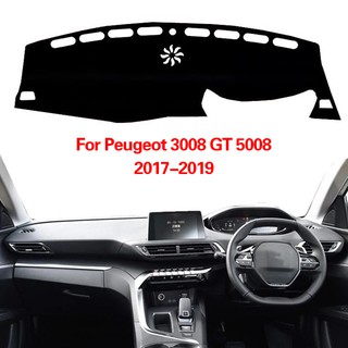 Flightcar แผ่นแดชบอร์ดรถยนต์ อุปกรณ์เสริม สําหรับ Peugeot 3008 GT 5008 2017 2018 2019