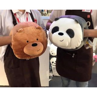 Miniso หมอนซุกมือ we bare bears