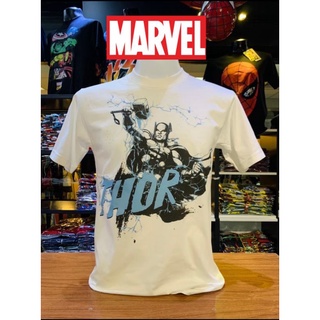 เสื้อยืดMarvel_ลิขสิทธิ์แท้ลายTharสีขาว(mvx-012)