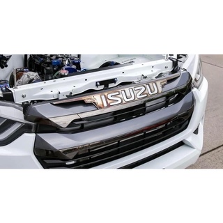 ครอบโลโก้ ISUZU Dmax Iron Bar 2022-23 ไอร่อนบา สีเทาดำ