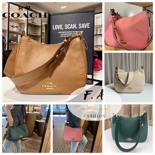 F.A (ของแท้ 100%) COACH 76695 2020 ใหม่ / กระเป๋าสะพายข้างผู้หญิง / กระเป๋า Crescent / กระเป๋า Half Moon / สายสะพายกว้าง