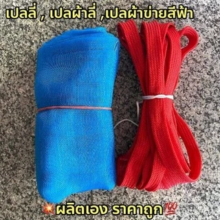 เปลผ้าลี่ เปลมุ้งสีฟ้า ตาถี่ 🌟โรงงานผลิตขายเอง💥ถูกมาก