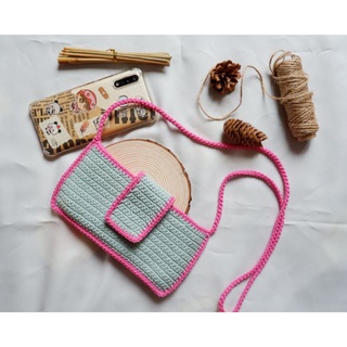 🧶 Phone bag crochet 🧶 กระเป๋าถักใส่โทรศัพท์