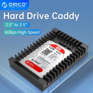 ORICO 1125SS 2.5" to 3.5" Hard Drive Caddy Black ถาดแปลง HDD/SSD ขนาด 2.5 นิ้วเป็นช่องขนาด 3.5นิ้ว สีดำ