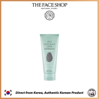 The Face Shop JEJU VOLCANIC LAVA Deep Pore-cleansing Foam Scrub 140ml *ของแท้จากเกาหลี*