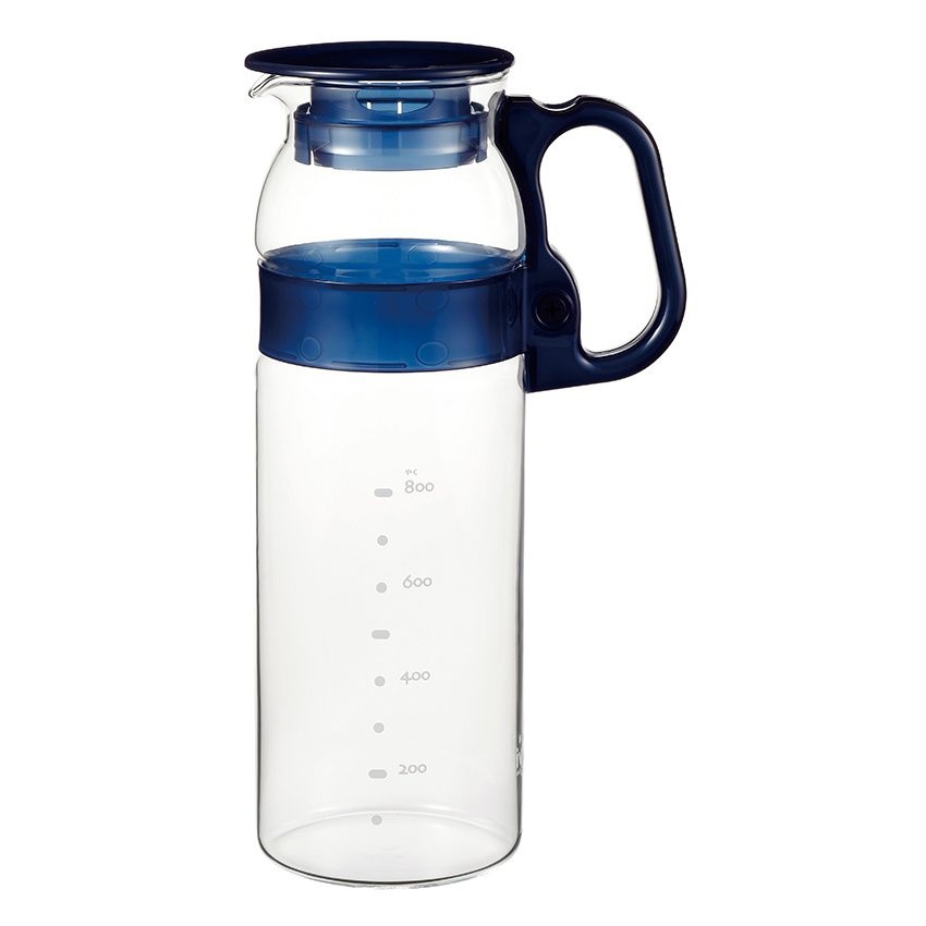 iwaki KT-2933-BL เหยือกน้ำขนาด 1300 ml.(ส่งฟรี)แบรนด์ญี่ปุ่น เนื้อแก้วใสมาก เบาและคราบไม่เกาะ