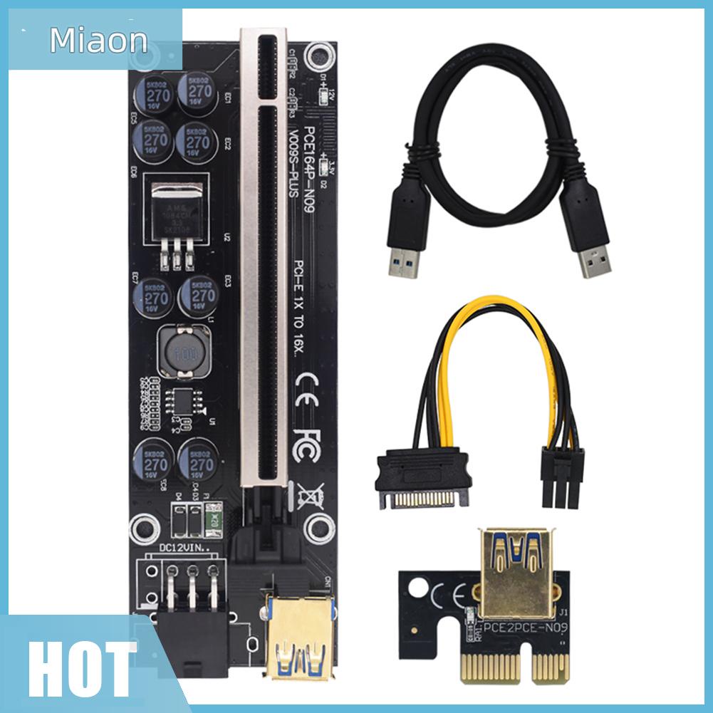 Miaon Pci Express Riser Card 1X To 16X Pci-E Extender Usb 3.0 สายเคเบิ้ล 6Pin พลังงานไฟฟ้า #8