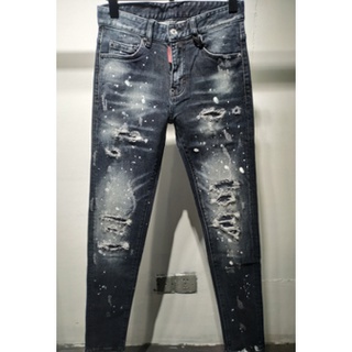 DSQ2 JEANS 2021 dsquared2 spring and summer new jeans mens self-cultivation washed fashion urban youth pants men