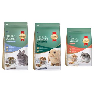 SmartHeart Gold Zelect Muesli Rabbit  &amp; Hamster  อาหารกระต่าย สูตรกระต่ายเด็ก กระต่ายโต หนูแฮมเตอร์ 500g