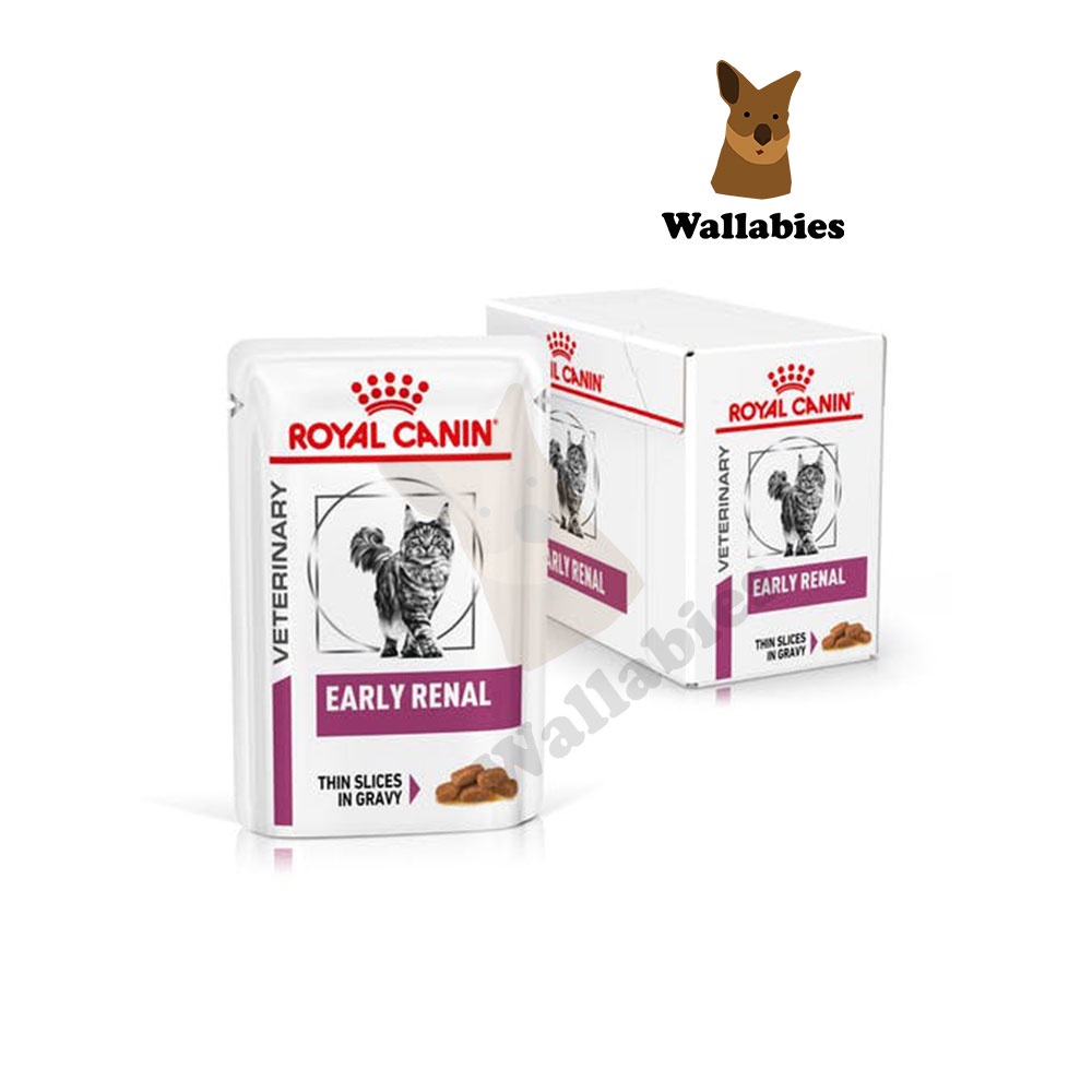 Royal Canin EARLY RENAL CAT POUCH (85g.) (12ซอง) อาหารประกอบการรักษาชนิดเปียก แมวโรคไตระยะเริ่มต้น