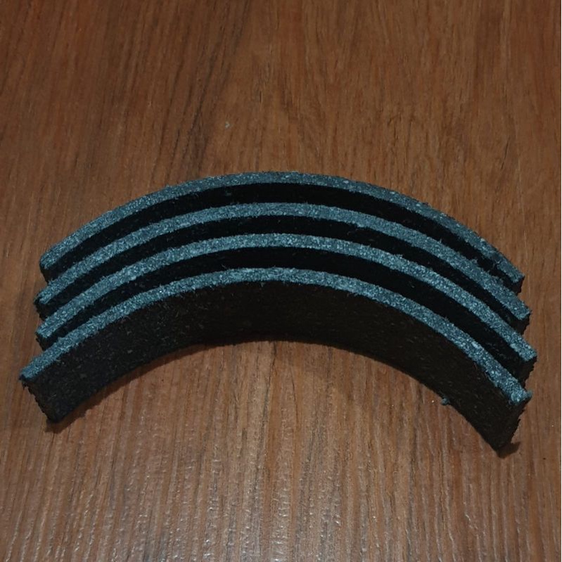 BRAKE LINING LEATHER DOUBLE CLASPS ผ้าเบรกหนัง 4 ชิ้น