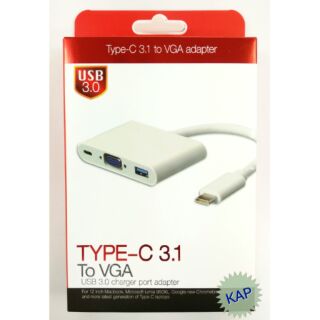 Type C 3.1 to VGA + Charging (Original)