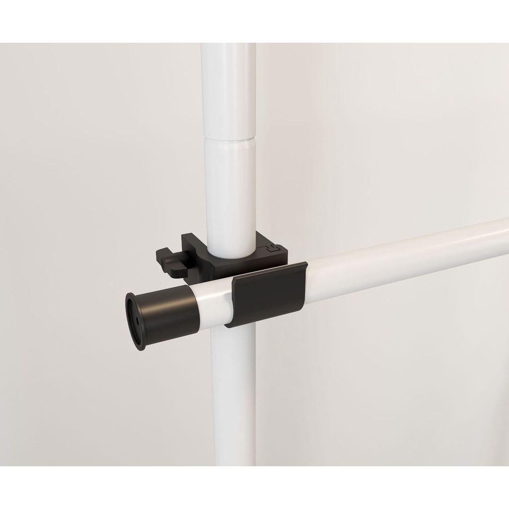 Braun Mall ราวแขวนผ้า ชุดใหญ่ 4 /6ราวแขวน ราวแขวนไม่ต้องเจาะ ใช้แทนตู้เสื้อผ้าได้ดี ประกอบง่าย ราวแขวนเสื้อ - รูปที่ 7