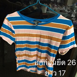 เสื้อยืดลายทาง  forever21