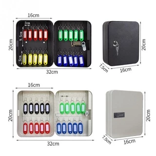 WIFLYZO Key Safe รหัสรีเซ็ตรหัสผ่านล็อคได้ติดผนังกล่องกุญแจรถสํานักงาน
