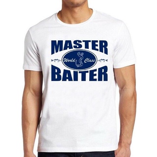 เสื้อยืด ผ้าฝ้าย พิมพ์ลาย Master Baiter สําหรับผู้ชาย DF12HJ10796