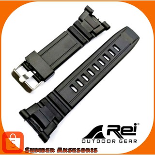 Rei DAGGER สายนาฬิกาข้อมือยาง สีดํา