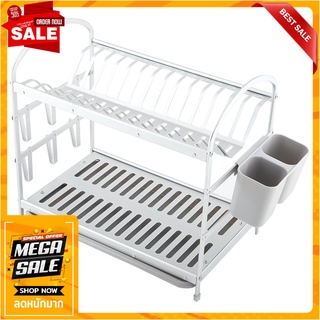 ชั้นคว่ำจานอลูมิเนียม2ชั้น CLASSICO KECH ชั้นวางของในครัว 2-TIER ALUMINUM DISH DRAINER KECH TA-6249A2